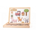 WOODYLAND dvipusė magnetinė lenta su gyvūnais 91214 12148 WOODYLAND dvipusė magnetinė lenta su gyvūnais 91214 12148
