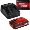 Einhell PLUS „Power-X-Change“ sākuma komplekts, 18 voltu 4 Ah (melns/sarkans, akumulators + lādētājs)