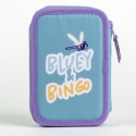 "Bluey Bingo" pencil case filled with pencils, 2 compartments "Bluey Bingo" pencil case filled with pencils, 2 compartments