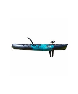 Vienavietė pedaline žvejybinė baidarė AMBER BOGA 8.4, FLAP pedal, 256 x 88 x 33 cm, kamufliažinė, HDPE