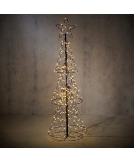 EDELMAN CHOINKA DEKORACYJNA 310 LED CIEPŁY Baltas 150 CM LUCA