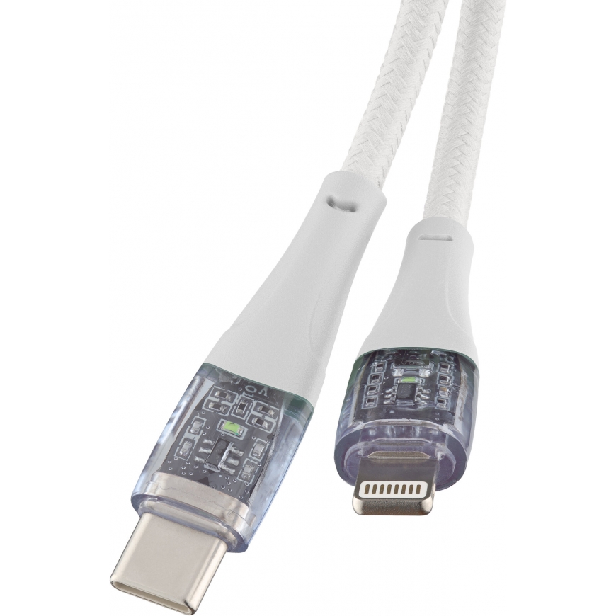 Qualo QTCN-CL-00 Transparent Nylon Kabelis USB-C