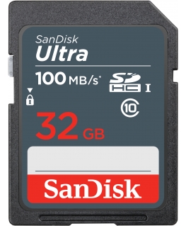 SanDisk Ultra 32GB SDHC Mem Card 100MB/s UHS-I Класс 10