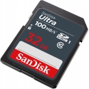 SanDisk Ultra 32GB SDHC Mem Card 100MB/s UHS-I Klases 10