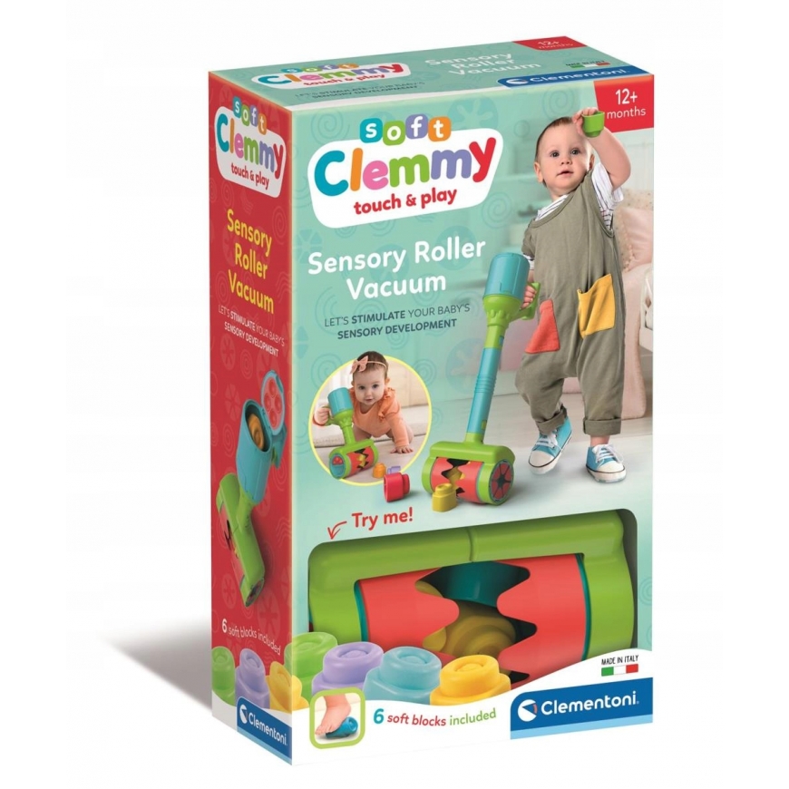 Clementoni rotaļlietas CLE CLEMMY sensoriskais putekļu