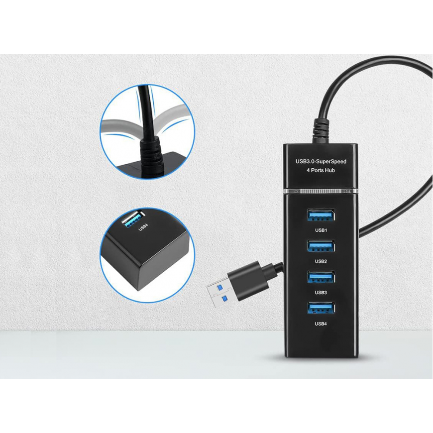 Fusion Hub usb 3.0 prievadų skirstytuvas 4 prievadų skirstytuvo – 2