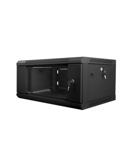 Lanberg WF01-6404-10B statnis 4U Pie sienas stiprināms statīvs Melns