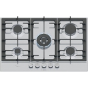 Bosch Serie 6 PCQ7A5I90 plīts virsmas sildelements Nerūsējošs tērauds Iebūvēts 75 cm Gāzes 5 zone(s)