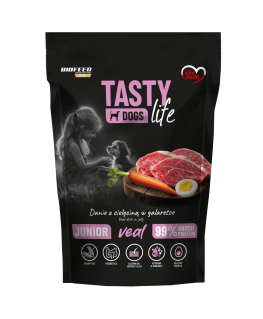 BIOFEED Tasty dog life junior cielēcina 90% maisiņš 500g