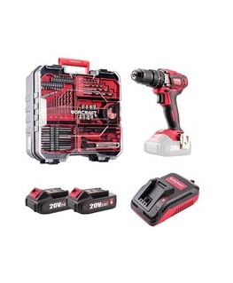 Worcraft 20V LI-ION Battery Drill and Impact Driver Set (XCUBE Box)