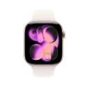Apple Watch Series 11 OLED-ekraan 46 mm Digitaalne 416 x 496 pikslit Puutetundlik ekraan 5G Pärlmutt Apple Watch Series 11 OLED-ekraan 46 mm Digitaalne 416 x 496 pikslit Puutetundlik ekraan 5G Pärlmutt