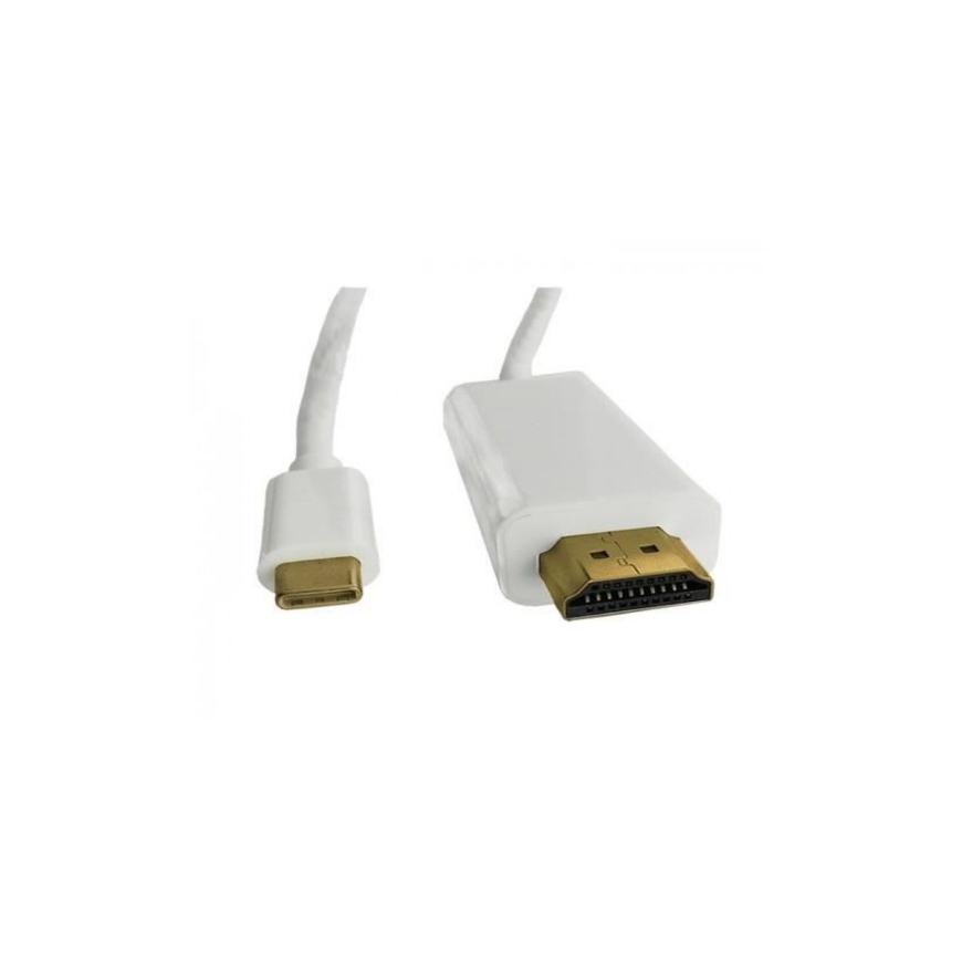 CMYK HL38874 videokaapeli-adapteri 1 m HDMI-tyyppi A (vakio) USB Type-C Valkoinen
