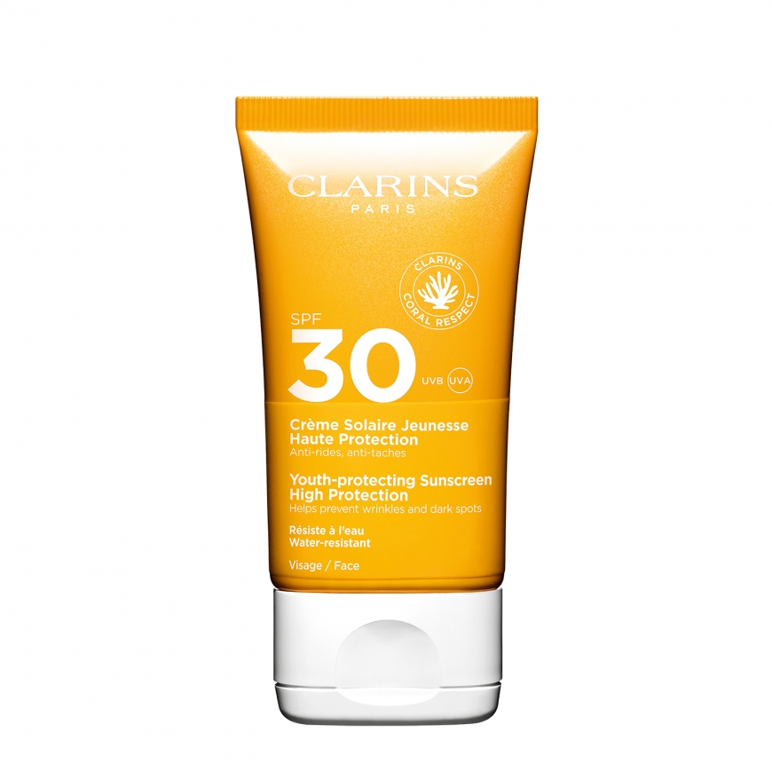 Clarins Youth-protecting SPF 30 Pretiedeguma krēms Seja Pieaugušajiem