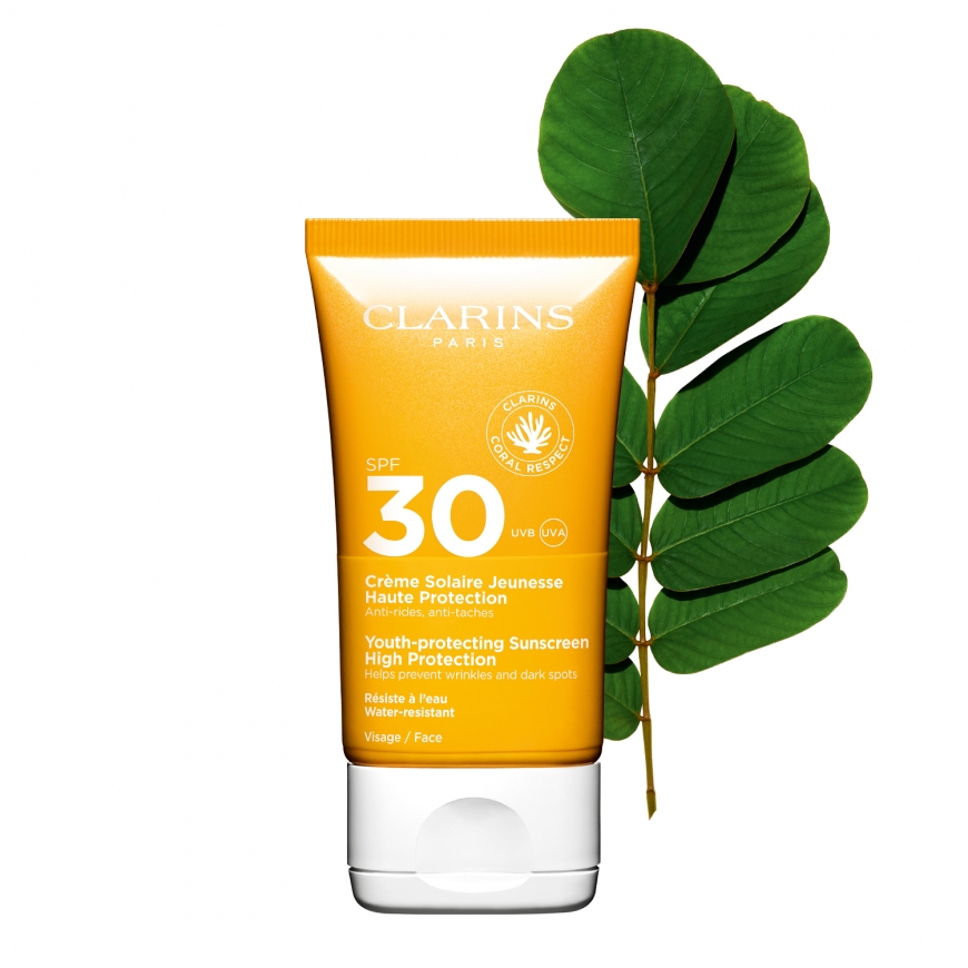 Clarins Youth-protecting SPF 30 Apsauginis kremas nuo saulės Veidas Suaugusiesiems – 2