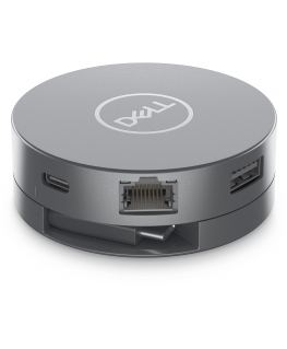 DELL DA305 Проводная USB 3.2 Gen 2 (3.1 Gen 2) Type-C Серебристый