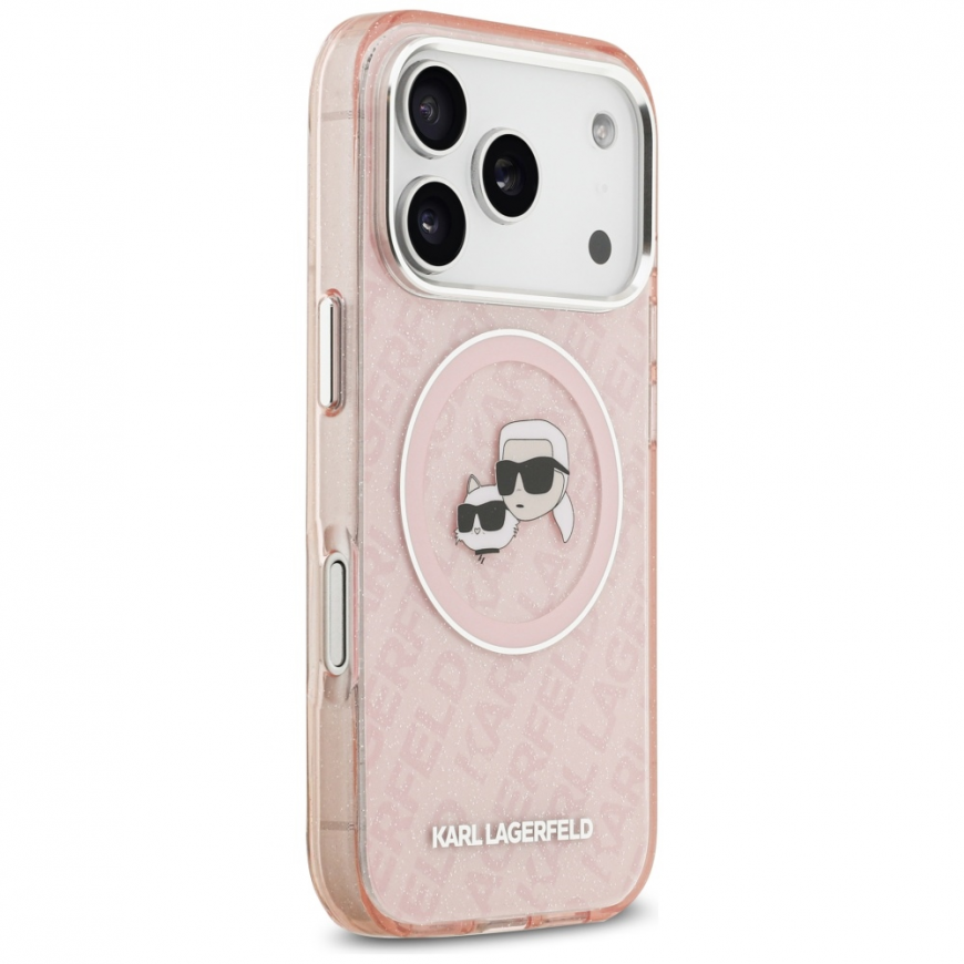 Karl Lagerfeld IML Glitter Karl & Choupette Heads Logo MagSafe C – 4