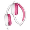 Lenco HP-010PK headphones/headset Wired Head-band Music Pink, White