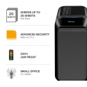 Fellowes LX Series Powershred LX220 измельчитель бумаги 65 dB Черный