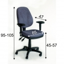 Home4You Office Chair 421FGA-LUX Dark Blue Home4You Office Chair 421FGA-LUX Dark Blue