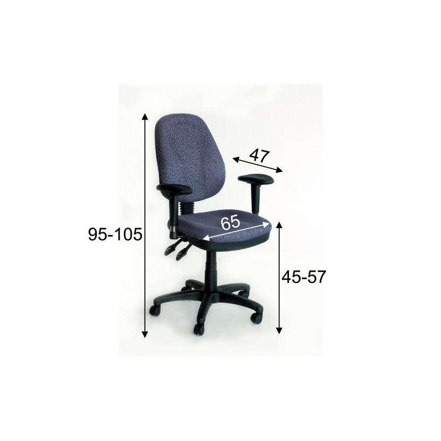 Home4You Office Chair 421FGA-LUX Dark Blue – 2
