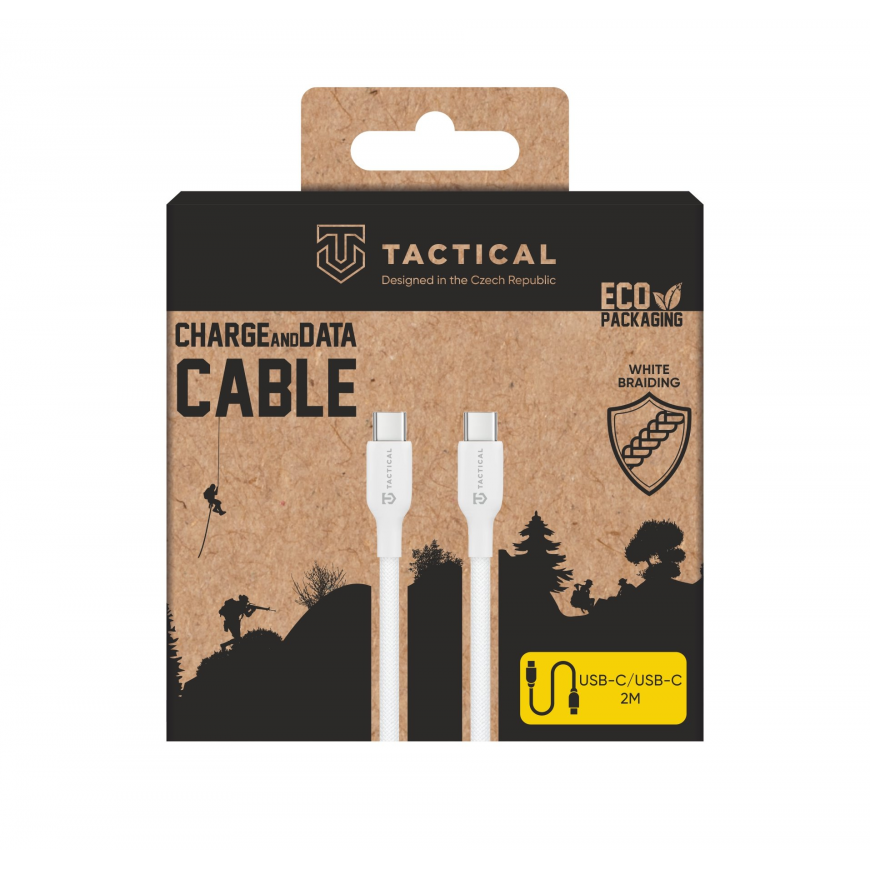 Tactical Stitch Thread Cable USB-C|USB-C 2m White