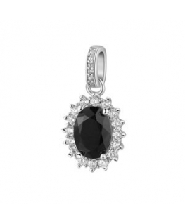 JVD minimalistisks sidraba kulons ar burtu "K" SVLP0948XH2000K