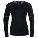 Meeste pikkade varrukatega kõrge kaelusega särk Odlo BL TOP crew neck l/s MERINO 200 suurus M, must
