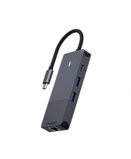 Rapoo UCM-2004 интерфейсная карта/адаптер HDMI, RJ-45, USB 3.2 Gen 1 (3.1 Gen 1), USB Type-C