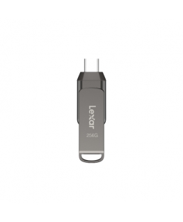 Lexar JumpDrive LJDD400256G-BNQNG USB zibatmiņa 256 GB USB Veids-C 3.2 Gen 1 (3.1 Gen 1) Pelēks
