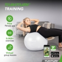 Tunturi Gymball 65 cm, šviesiai pilkas, atsparus plyšimui Tunturi Gymball 65 cm, šviesiai pilkas, atsparus plyšimui