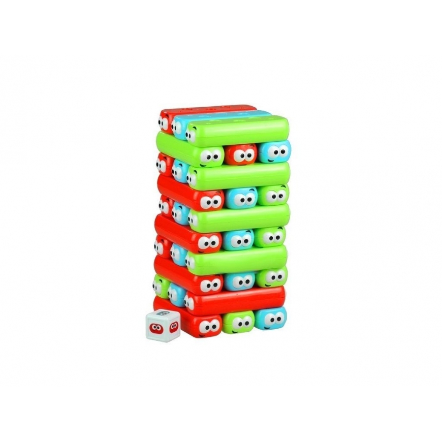 Lean Toys Game Tower with Colorful Worm Bricks – 2