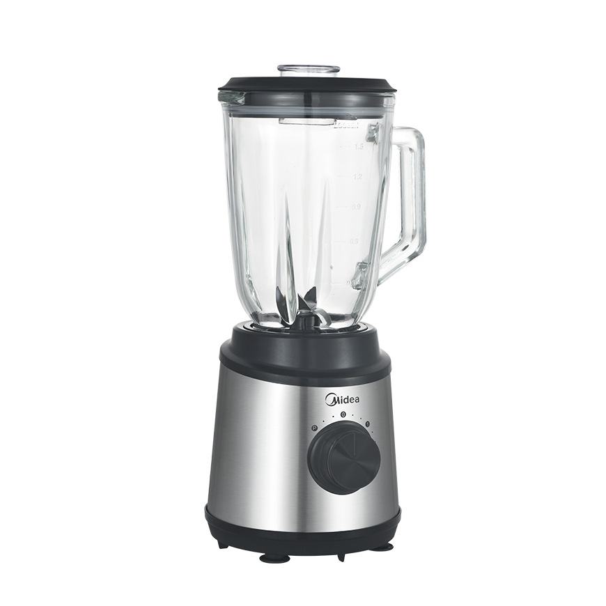 Midea MJ-BL6006WE blenderis 1,5 L Galdvirsmas blenderis 600 W Sudrabs, Caurspīdīgs – 2