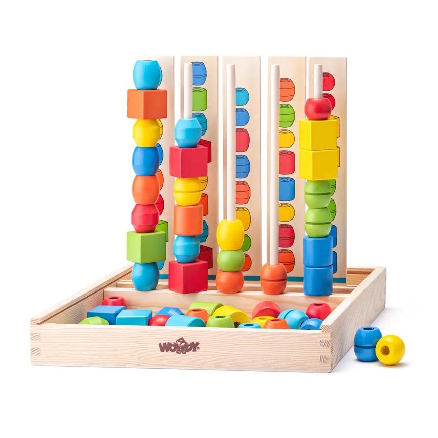 Puinen logiikkapeli "Helmirivi", Woody – 2