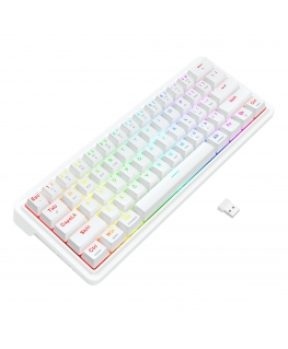 REDRAGON K730W-RGB-PRO Draconic V2 näppäimistö USB + RF Wireless + Bluetooth Valkoinen