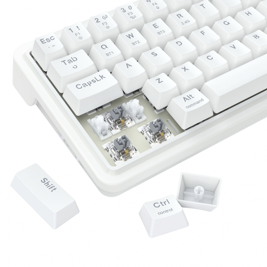 REDRAGON K730W-RGB-PRO Draconic V2 klaviatūra USB + RF Wireless + Bluetooth Balta – 5