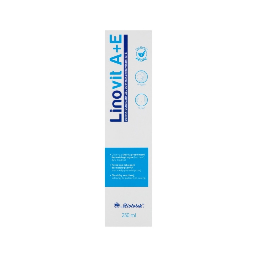 Linovit A+E Dermatological Cleansing Gel with Vitamins A and E, 400ml