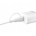 Qualo QRC-CC+A-00 Cable 2in1 USB-C – USB-C / USB-A adapter / 1.5m / white Qualo QRC-CC+A-00 Cable 2in1 USB-C – USB-C / USB-A adapter / 1.5m / white