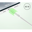 Qualo QRC-CC+A-00 Кабель 2in1 USB-C – USB-C / USB-A адаптер / 1.5 м / белый Qualo QRC-CC+A-00 Кабель 2in1 USB-C – USB-C / USB-A адаптер / 1.5 м / белый