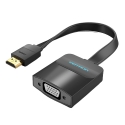 Vention 74345 video kabeļu aksesuārs 0,15 m VGA (D-Sub) HDMI Type A (Standard) Melns Vention 74345 video kabeļu aksesuārs 0,15 m VGA (D-Sub) HDMI Type A (Standard) Melns