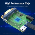 Vention 74345 video kabeļu aksesuārs 0,15 m VGA (D-Sub) HDMI Type A (Standard) Melns Vention 74345 video kabeļu aksesuārs 0,15 m VGA (D-Sub) HDMI Type A (Standard) Melns