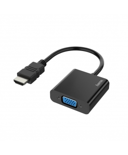 Hama 00200343 video cable adapter 0.15 m HDMI Type A (Standard) VGA (D-Sub) Black