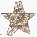 Solight Christmas Star Glitter, Gold, Metallic, 14x LED, 2x AA Solight Christmas Star Glitter, Gold, Metallic, 14x LED, 2x AA