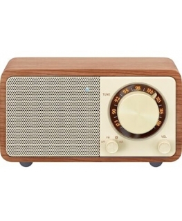 Sangean WR-7 Plus Portable FM Radio Natural Cherrywood