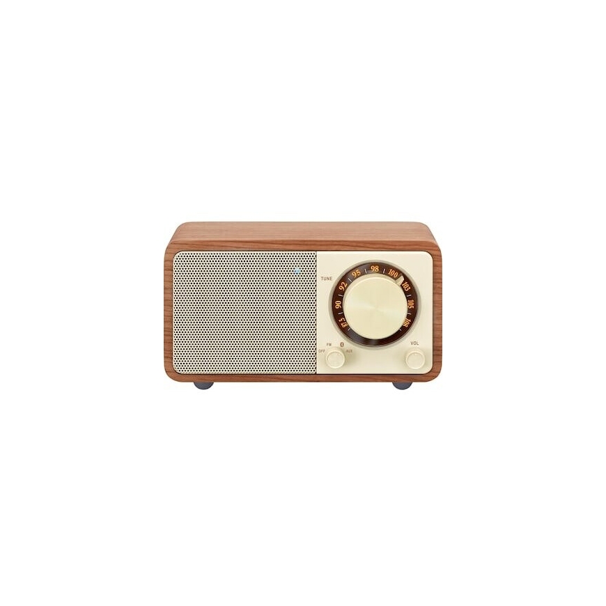 Sangean WR-7 Plus kaasaskantav FM-raadio, looduslik kirsspuu