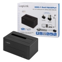 LogiLink QP0027 HDD/SSD dokkimisjaam USB 3.2 Gen 2 (3.1 Gen 2) Type-C Must LogiLink QP0027 HDD/SSD dokkimisjaam USB 3.2 Gen 2 (3.1 Gen 2) Type-C Must