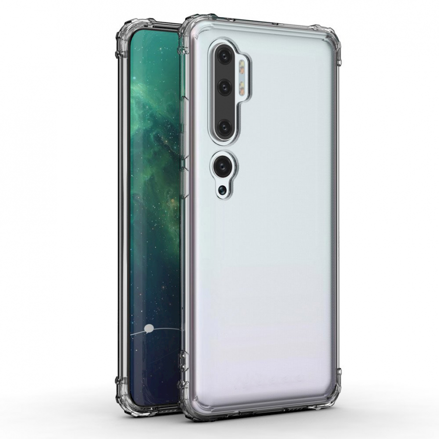 Fusion anti shock 0,5 mm silikoninis dėklas Xiaomi Mi Note 10 sk