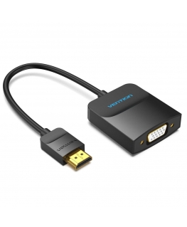 Vention 42154 видео кабель адаптер 0,15 m HDMI Тип A (Стандарт) VGA (D-Sub) Черный