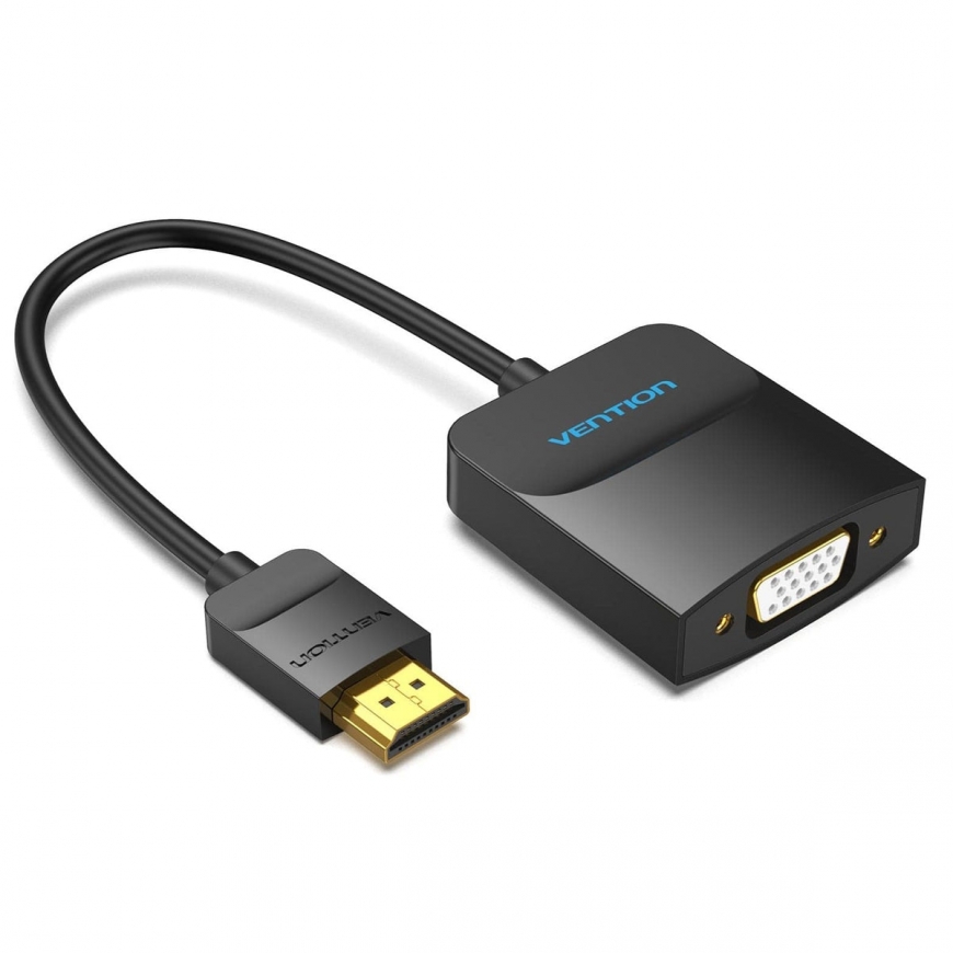 Vention 42154 videokaapeli-adapteri 0,15 m HDMI-tyyppi A (vakio) VGA (D-Sub) musta