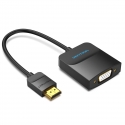 Vention 42154 видео кабель адаптер 0,15 m HDMI Тип A (Стандарт) VGA (D-Sub) Черный