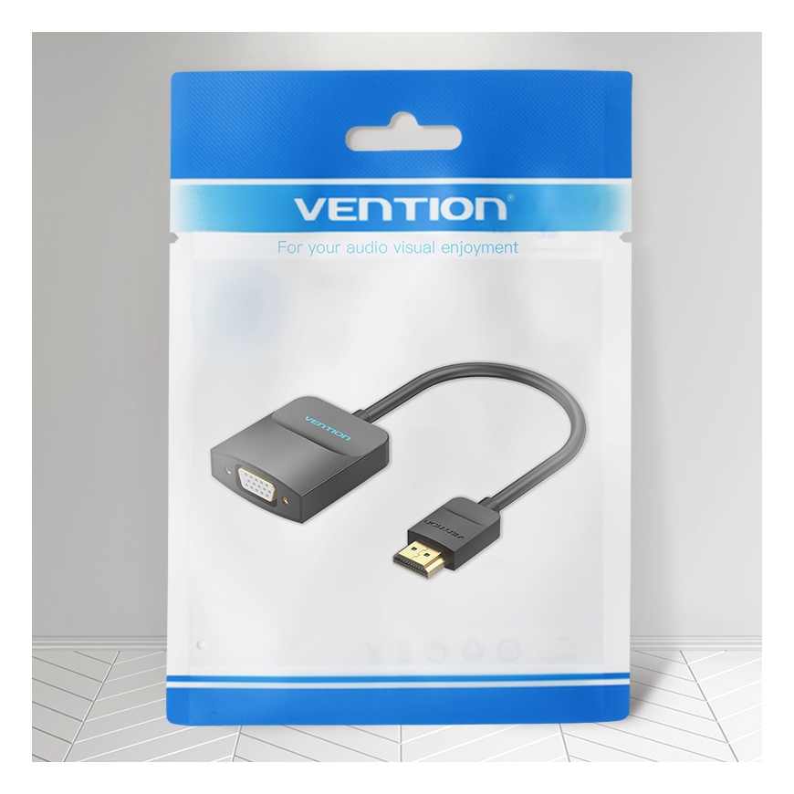 Vention 42154 видео кабель адаптер 0,15 m HDMI Тип A (Стандарт) VGA (D-Sub) Черный – 2